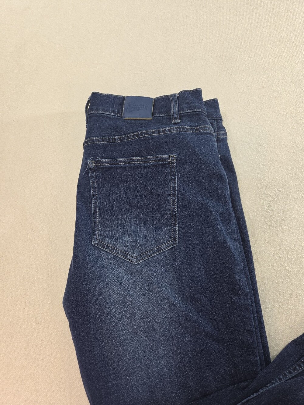 Mugsy Kinzies Jeans 35x32 Dark Wash Stretch Denim - Picture 2 of 9